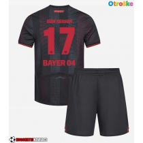 Otroške Nogometnih dresov Bayer Leverkusen Eliesse Ben Seghir #17 Domači 2025-26 Kratki rokavi (+ hlače)